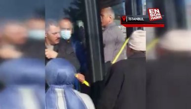 Hınca hınç dolu İETT otobüsüne binemeyen vatandaşlar isyan etti