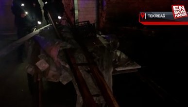 Tekirdağ'da elektrik direği çalan kadınlar, polisi görünce atla kaçtı