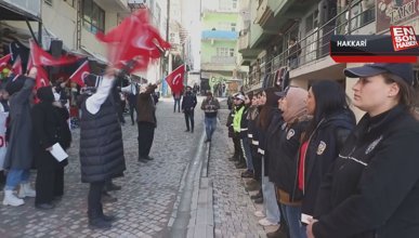 Hakkari’de HDP’liler, ‘Ölürüm Türkiyem’ şarkısını çaldı