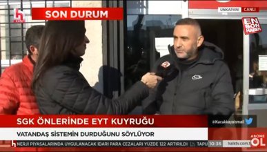 Halk TV muhabiri EYT'li vatandaştan istediği yanıtı alamadı