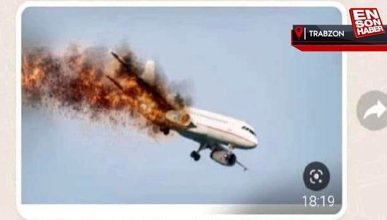 Yolculara 'yanan uçak' fotoğrafı atılan uçakta, tahliye anonsu yapıldı