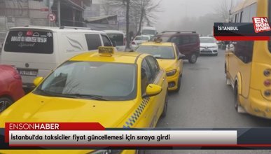 İstanbul'da taksiciler fiyat güncellemesi için sıraya girdi