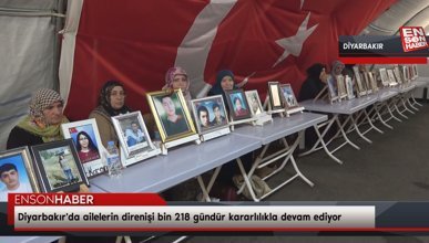 Diyarbakır'da ailelerin direnişi bin 218 gündür kararlılıkla devam ediyor