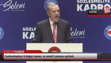 Cumhurbaşkanı Erdoğan memur ve emekli zammını açıkladı