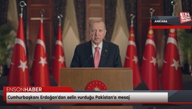 Cumhurbaşkanı Erdoğan'dan selin vurduğu Pakistan'a mesaj