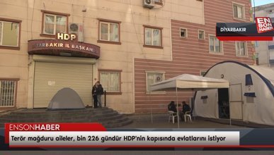 Terör mağduru aileler, bin 226 gündür HDP'nin kapısında evlatlarını istiyor