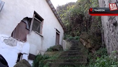 Trabzon'da 60 tonluk kayanın dibindeki 19 ev için yıkım kararı çıktı