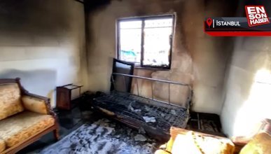 Arnavutköy’de 87 yaşındaki kadının yeni evi anahtarını teslim aldığı gün yandı