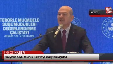 Süleyman Soylu terörün Türkiye'ye maliyetini açıkladı