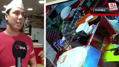 Sarıyer'deki dönerciden telefon çalan hırsız, dikkat çekmemek için sipariş verdi