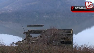Zonguldak'ta kuralık sonrasında su altındaki evler ortaya çıktı