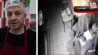 Kocaeli'deki bir lokantaya giren hırsız; yedi, içti, tuvaletini yaptı
