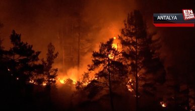 Alanya'daki orman yangınına yakın yerleşim yeri boşaltıldı