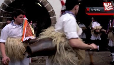 İspanya'da kötülükleri kovduğuna inanılan Joaldunak Festivali başladı