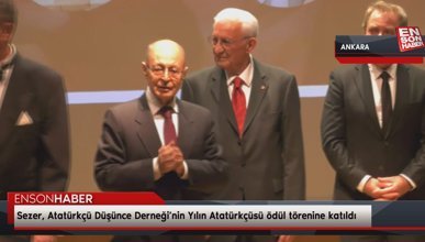 Ahmet Necdet Sezer, Atatürkçü Düşünce Derneği’nin Yılın Atatürkçüsü ödül törenine katıldı