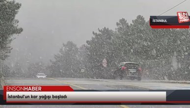 İstanbul’un kar yağışı başladı