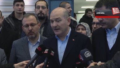 İçişleri Bakanı Süleyman Soylu'dan deprem açıklaması
