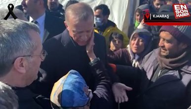 Cumhurbaşkanı Erdoğan, Kahramanmaraş'ta depremzedelerle bir araya geldi