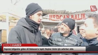 Deprem bölgesine giden Ali Babacan'a tepki: Baykar bizim için seferber oldu