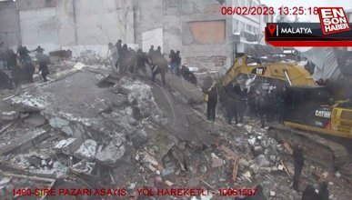 Malatya'da deprem anından yeni görüntüler