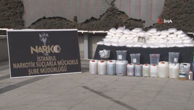 İstanbul'da uyuşturucu operasyonları: 1 ton 63 kilo ele geçirildi