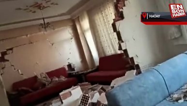 Hatay'da depremzedenin kamerasından yıkımın görüntüleri