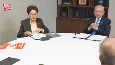 Altılı masa toplantısında liderlerin yüzlerindeki gerginlik kameralara yansıdı