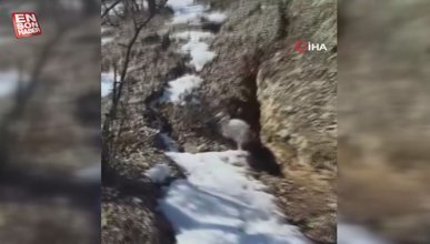 Hani’de yağan karın erimesiyle birlikte ortaya çıkan fay kırığı