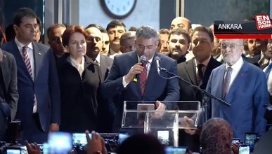 Muhalefetin adayı açıklanırken Meral Akşener'in yüzü düştü