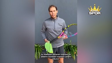 Rafael Nadal'den depremzede çocuklara destek