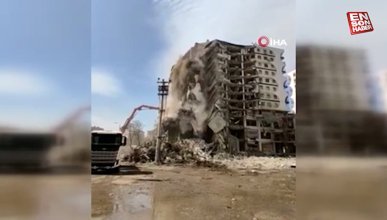 Diyarbakır'da 89 kişiye mezar olan iş merkezinin çöktüğü anların yeni görüntüsü ortaya çıktı