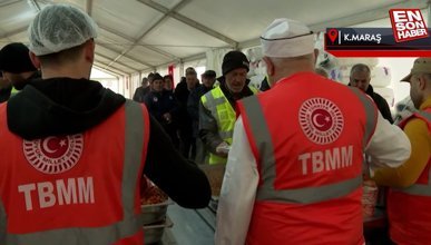 TBMM aşçıları Elbistan'daki aşevinde depremzedelere yemek hazırlıyor