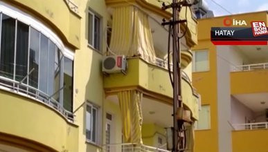 Uykusundan 'deprem oluyor' diyerek kalkan kadın ikinci kattan atladı