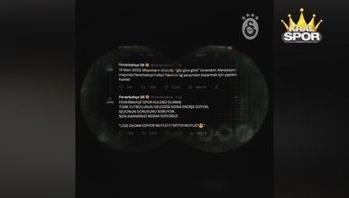 Galatasaray'dan Fenerbahçe'ye galibiyet göndermesi