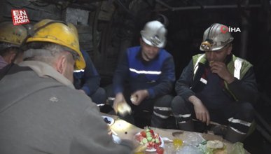 Zonguldak'ta maden ocağında ilk sahur