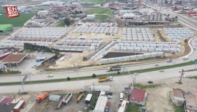 Hatay'da kurulan Konya Konteyner Kent'te son aşamaya gelindi