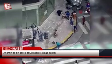 Arjantin’de bir çanta dolusu para sokağa saçıldı
