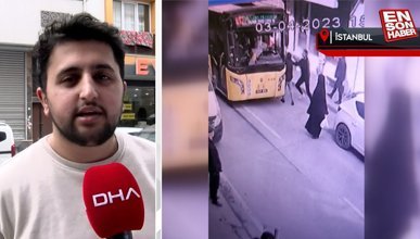 Başakşehir'de İETT şoförüne yumruklu saldırı kamerada
