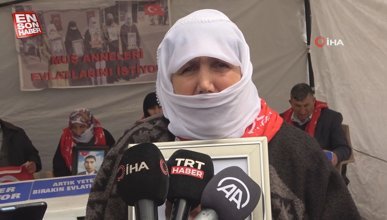 Muş’ta evlat nöbetindeki anne: Bu Kürt davası değildir