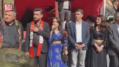 Hakkari'de HDP'li vekiller, PKK'lı teröristler tarafından karşılandı