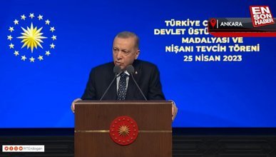 Cumhurbaşkanı Erdoğan: 55 bin kişiye Devlet Üstün Fedakarlık Madalyası ve Nişanı takdim edilecek