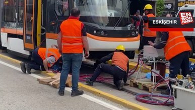 Eskişehir'de tramvayın çarptığı kadın yaşamını yitirdi