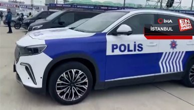 Türkiye’nin ilk yerli milli otomobili TOGG, Polis arabası olarak ilk kez görüntülendi