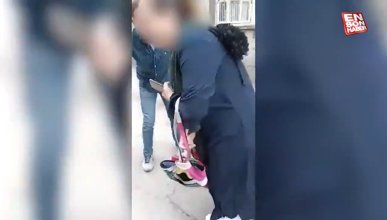 Ankara'da başörtülü kadına çirkin saldırı