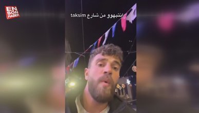İstiklal Caddesi'nde Lübnan uyruklu bir şahsın çektiği video