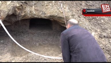 Samsun'daki inşaat kazısında 'mezar odası' çıktı