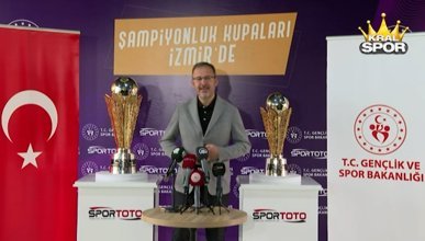 Bakan Kasapoğlu, Spor Toto Süper Lig ve 1. Lig kupa tanıtım programına katıldı