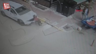 Edirne'de yaya geçidinde çarptığı çocuğun üzerinden geçti
