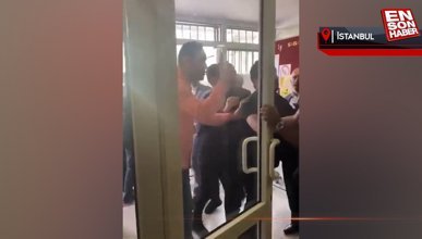 Ankara'da oy kullanılan okulda görevli polise yumruk atıldı