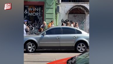 Rusya'nın hava saldırıları sonrası Kiev sokaklarında panik yaşandı
